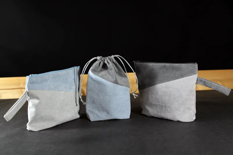 pochette e sacchetti in tessuto Made in Italy